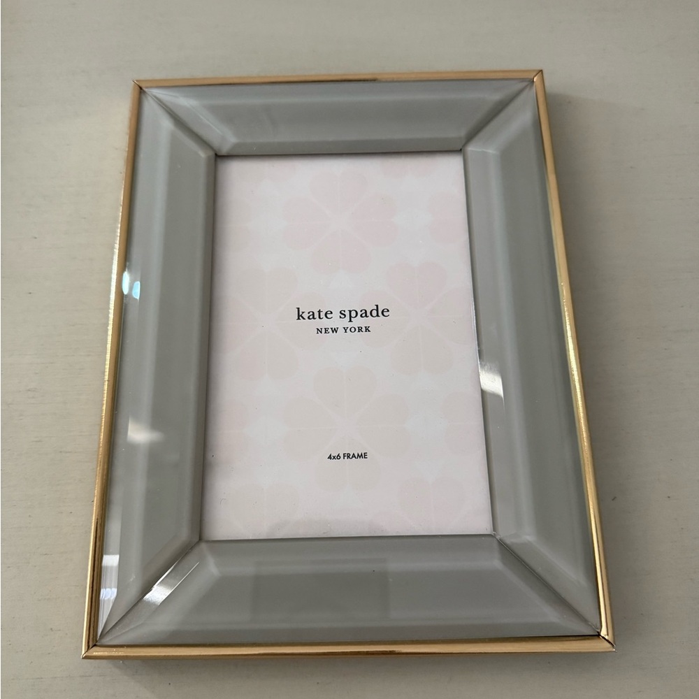 Kate Spade Gray and Gold Geometric Picture Frame